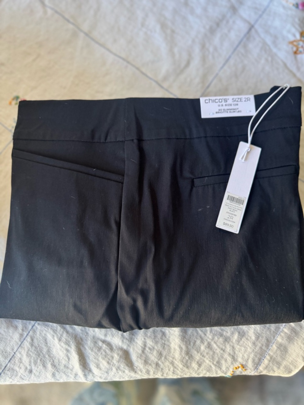 Chicos Black Stretch Dress Pants - Picture 3 of 4